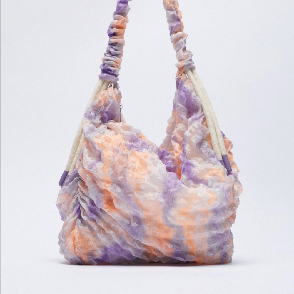 zara fabric bucket bag with strap (new with tag)